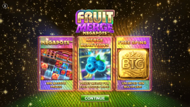 Fruit Merge Megapots - Megapot Coin付きボーナスゲーム
